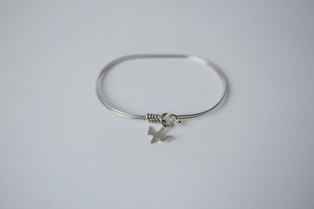 Vintage Sterling Silver Dove Bracelet