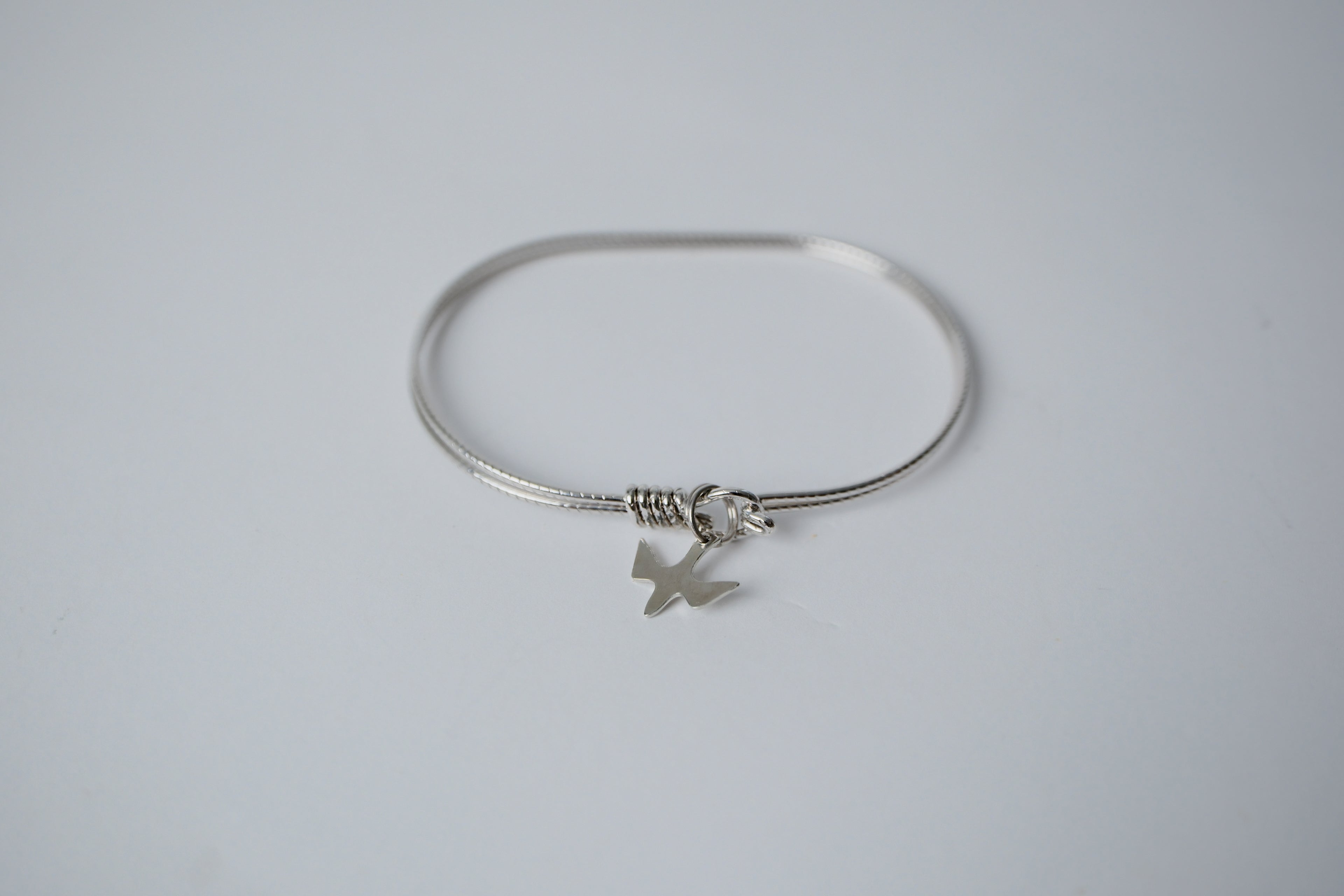 Vintage Sterling Silver Dove Bracelet