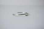 Vintage Knotted Sterling Silver Cuff Bangle