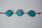 Vintage Hancrafted Plunder Turquoise Stone Bracelet