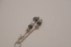 European-style black and white charm bracelet