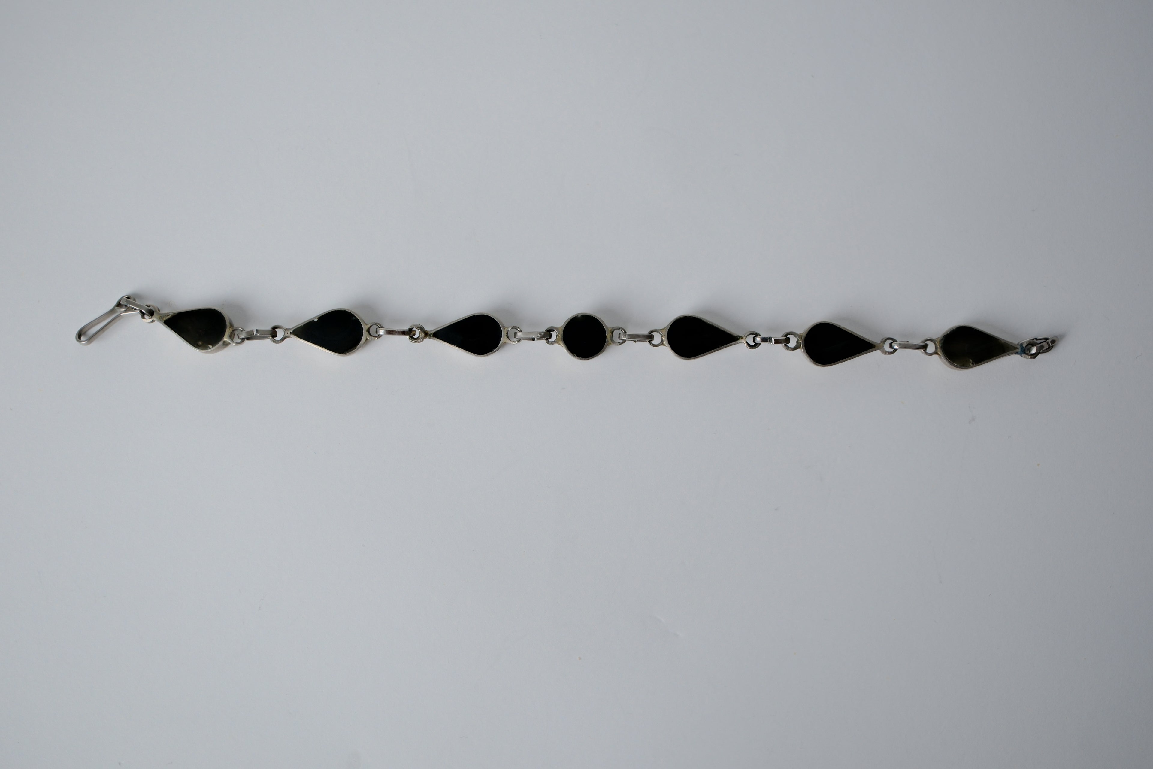 Vintage Howlite Silver Bracelet