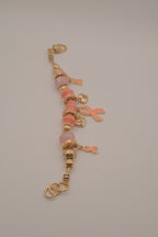 Pandora style Breast cancer awareness charm bracelet