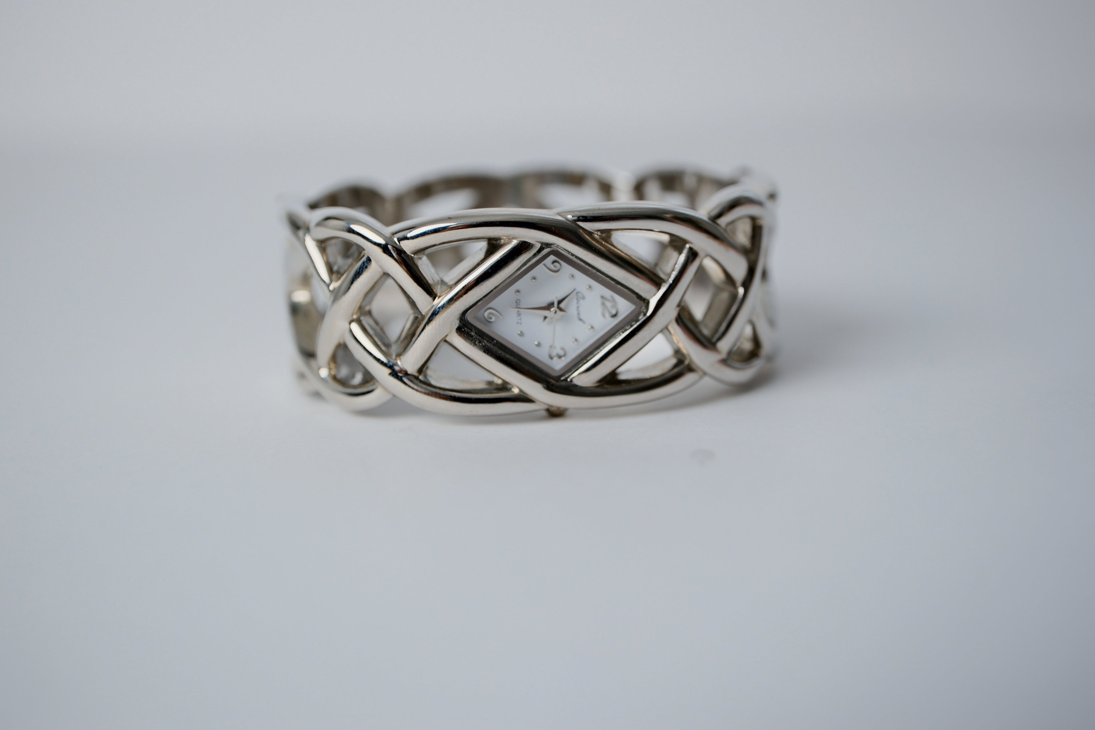 Vintage Osirock Silver Watch Bangle