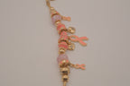 Pandora style Breast cancer awareness charm bracelet