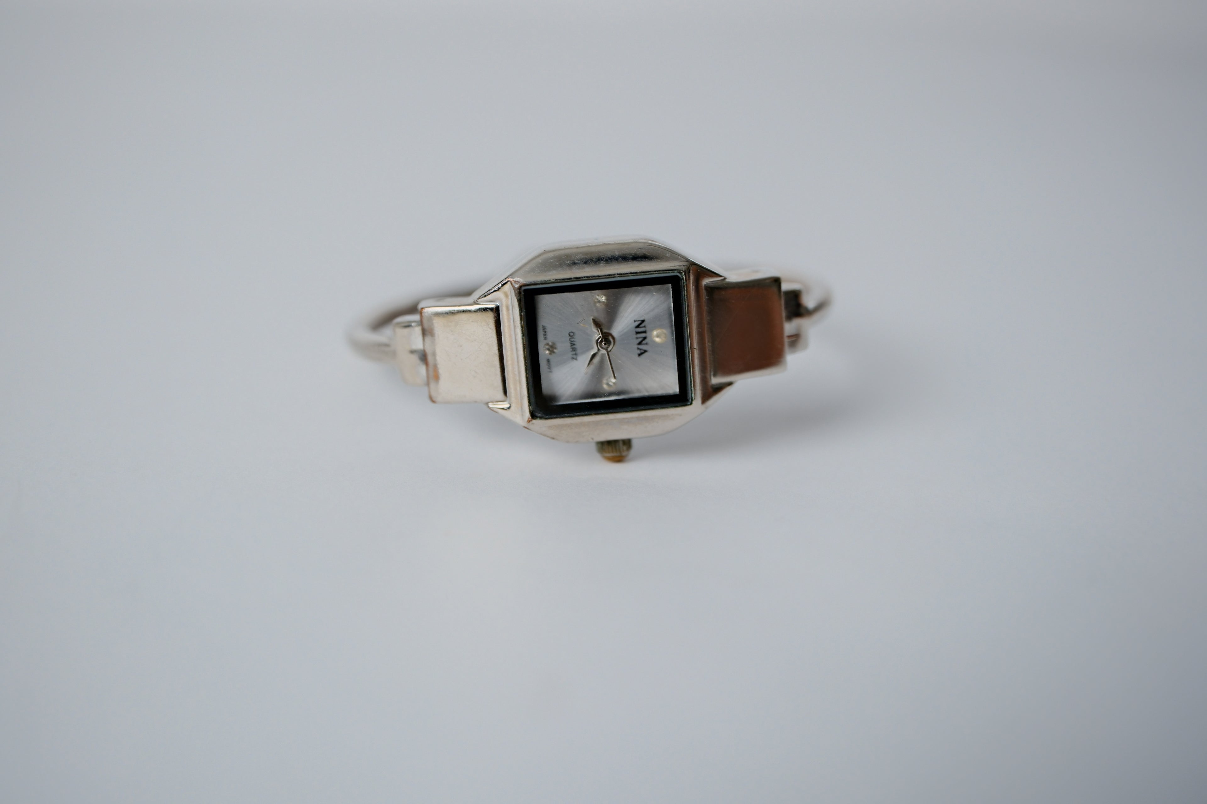 Vintage Nina Silver Watch Bangle