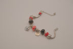 Pandora style Black and Red charm bracelet