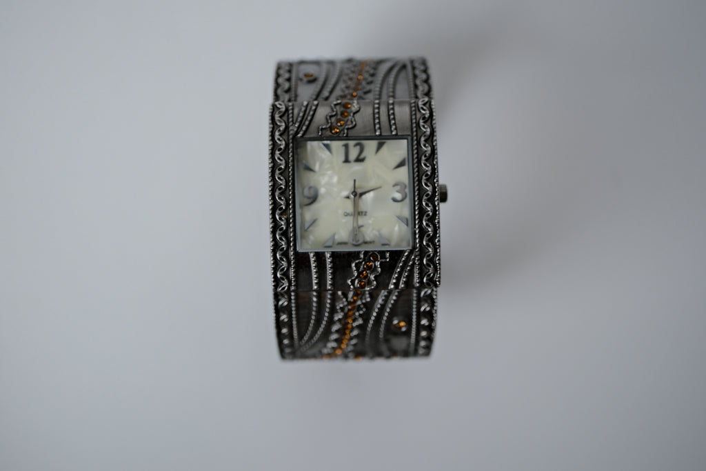Vintage Avon Gunmetal Bangle Watch