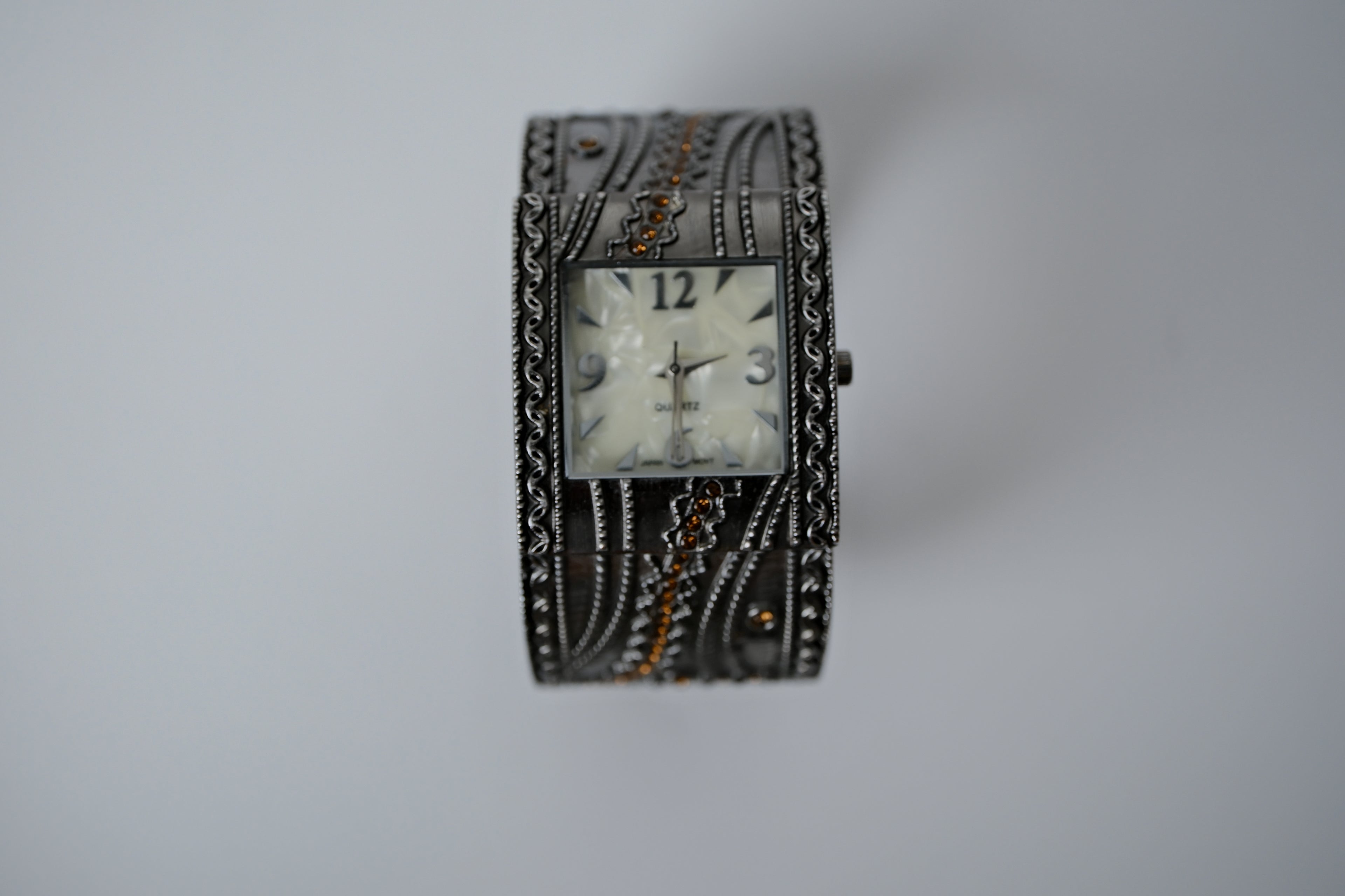 Vintage Avon Gunmetal Bangle Watch
