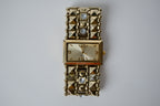 Vintage Wide Gold Stretchy Watch