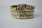 Vintage Wide Gold Stretchy Watch