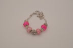Pandora style Pink charm bracelet