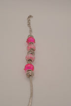 Pandora style Pink charm bracelet