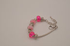 Pandora style Pink charm bracelet