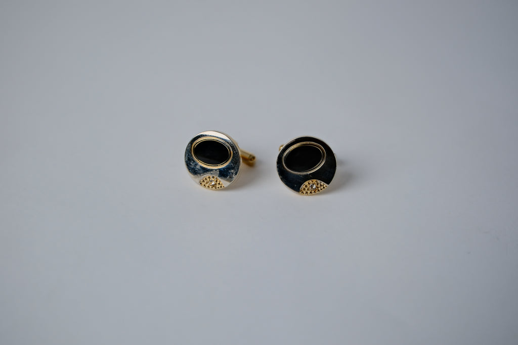Vintage Gold Circular Cufflinks