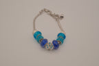Pandora style Blue and Turquoise bracelet