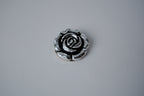 Vintage Silver Rose Scarf Clip