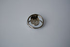 Vintage Silver Rose Scarf Clip