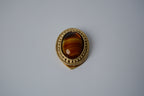 Vintage Gold Tiger's Eye Scarf Clip