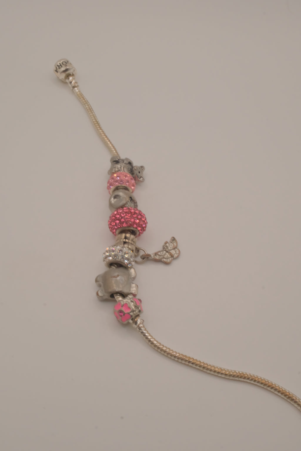 Pandora Pink Animal charms bracelet