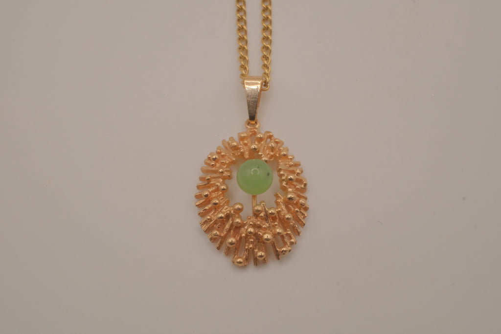 Vintage mid-century brutalist pendant necklace