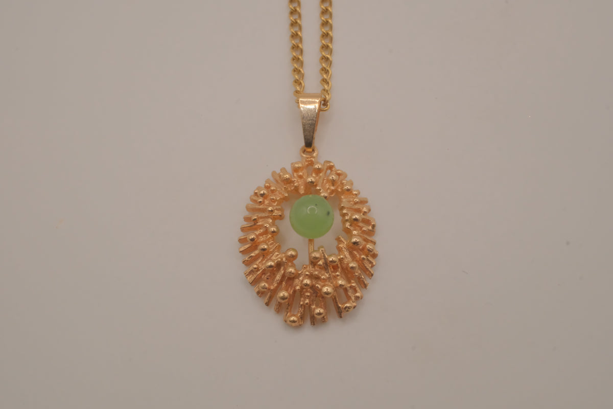 Vintage mid-century brutalist pendant necklace