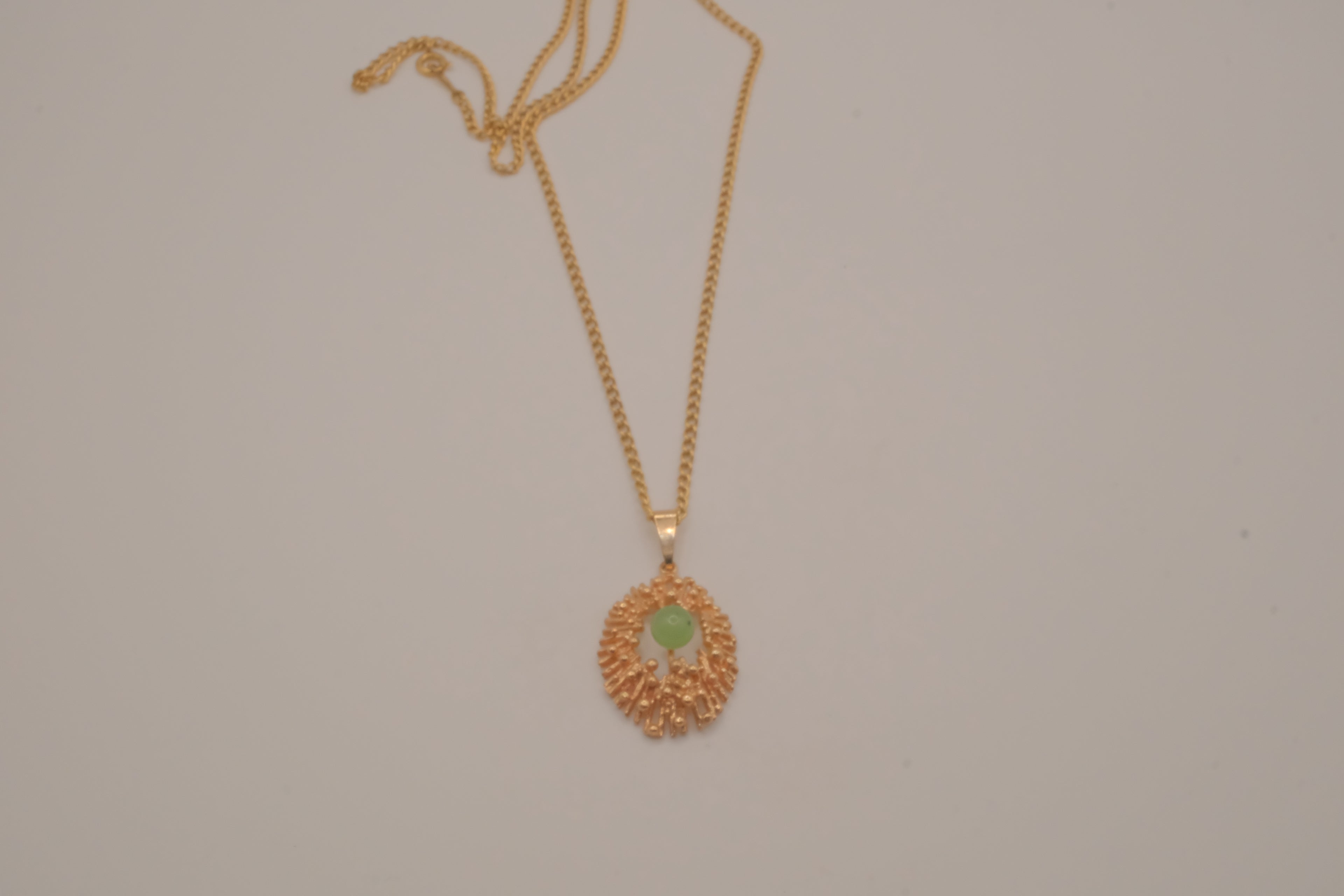 Vintage mid-century brutalist pendant necklace