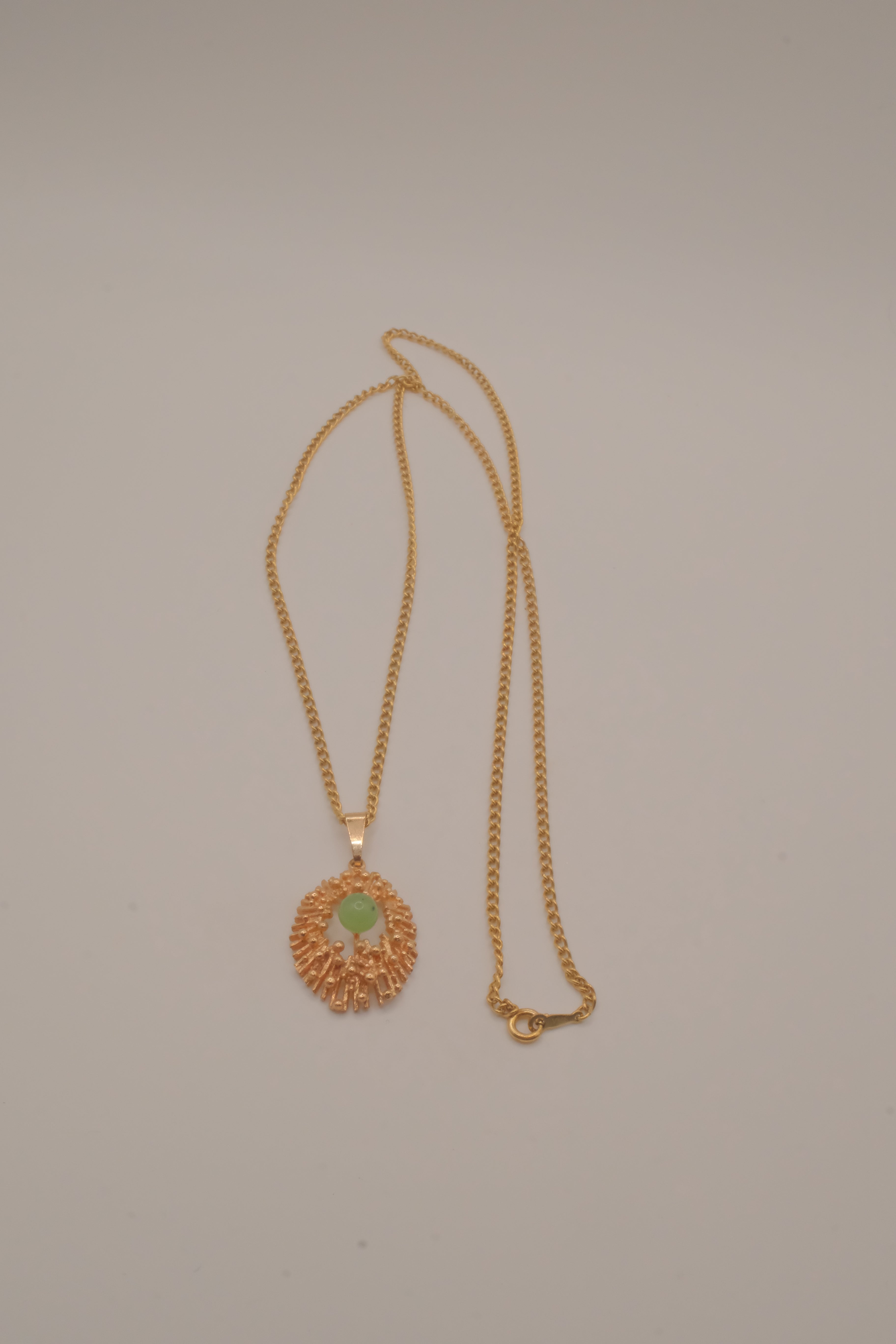 Vintage mid-century brutalist pendant necklace
