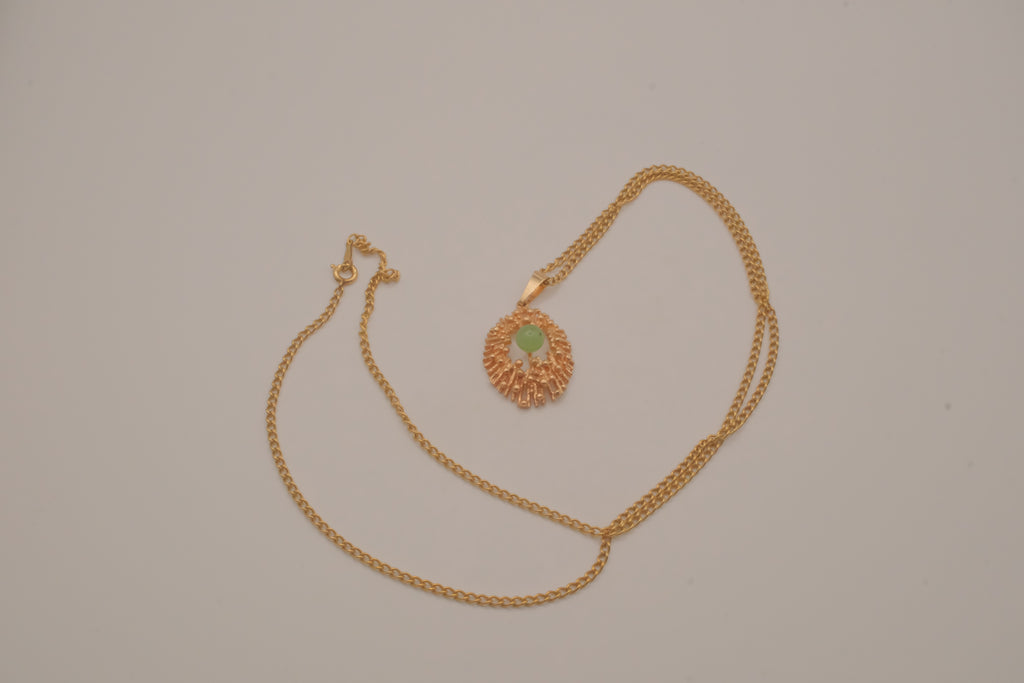 Vintage mid-century brutalist pendant necklace