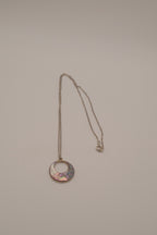 Vintage Mexican Alpaca silver pendant necklace