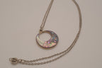 Vintage Mexican Alpaca silver pendant necklace