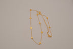 18K GP Geometric Clover Necklace