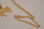 18K GP unicorn pendant necklace