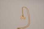18K GP unicorn pendant necklace