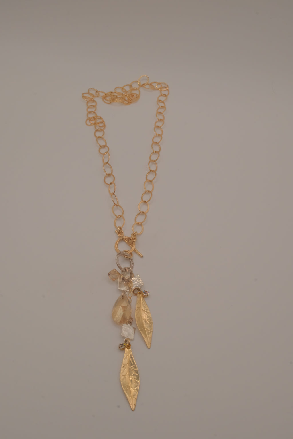 Multi charm crystal Pendant Necklace