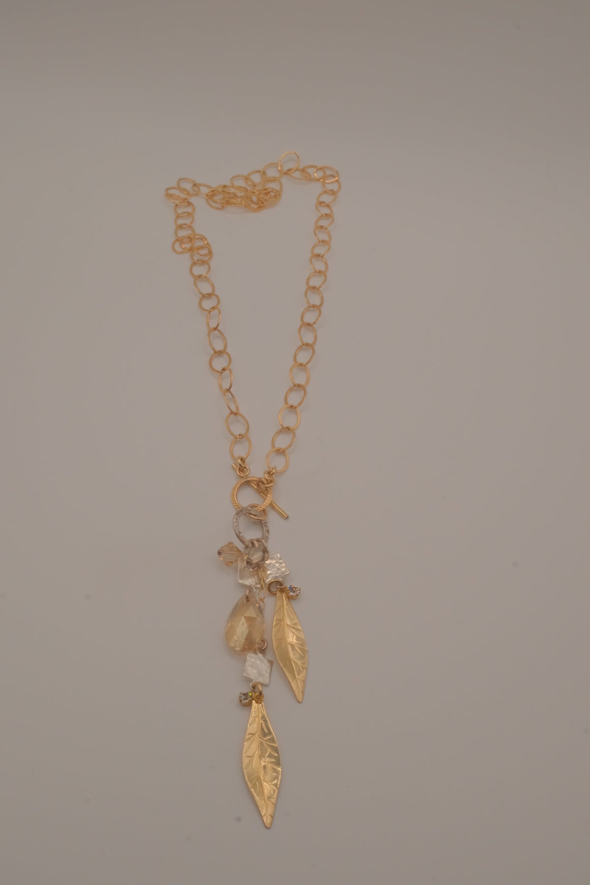 Multi charm crystal Pendant Necklace