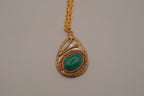 Vintage teardrop pendant necklace