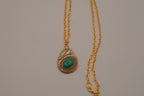 Vintage teardrop pendant necklace