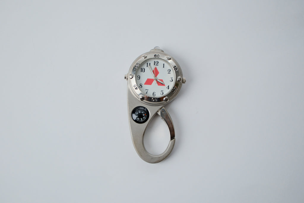 Vintage Mitsubishi carabiner clip-on watch