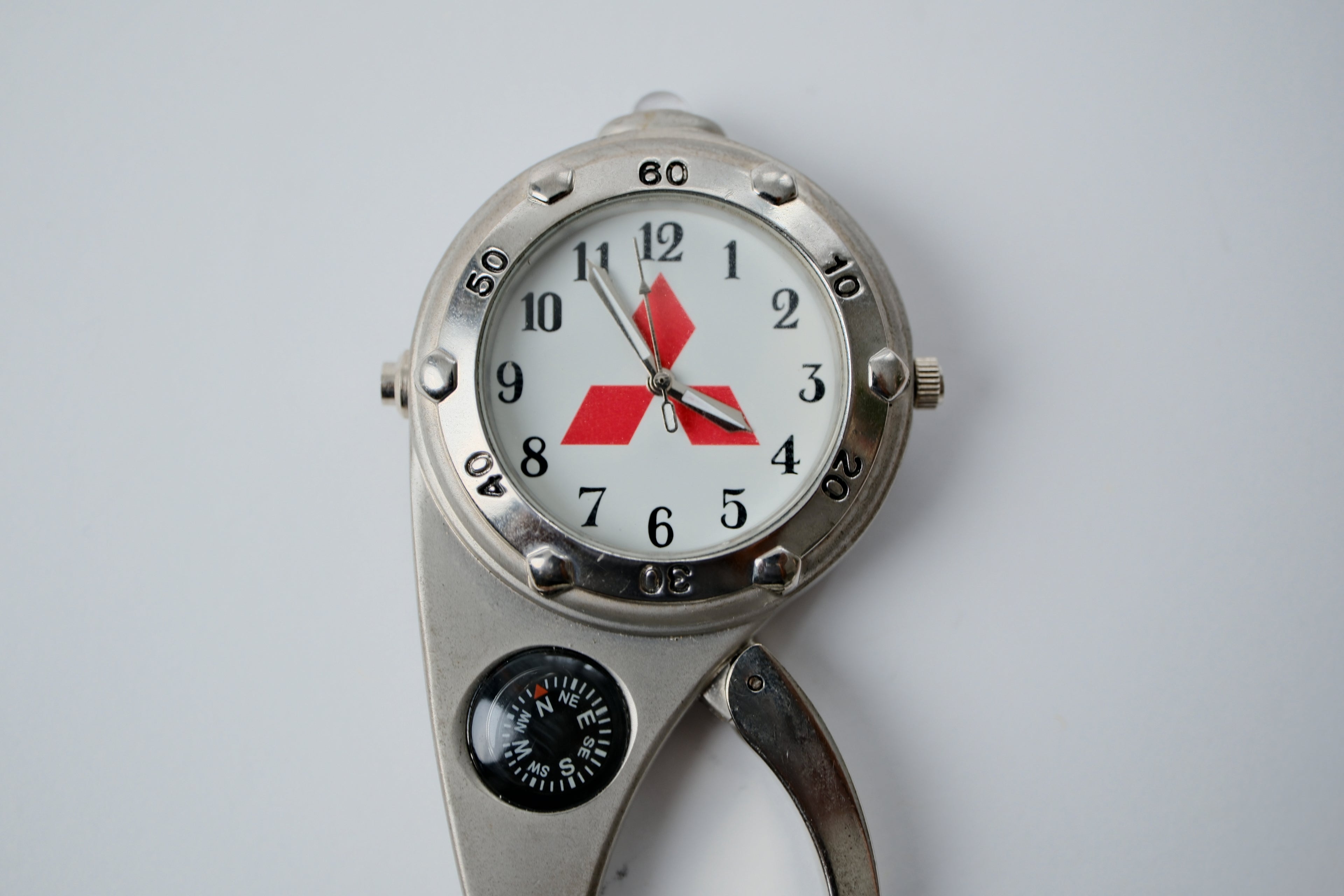 Vintage Mitsubishi carabiner clip-on watch
