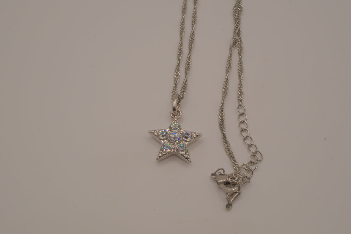 Swarovski five-point star pendant necklace