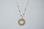 Reworked Hammered concentric circle chain