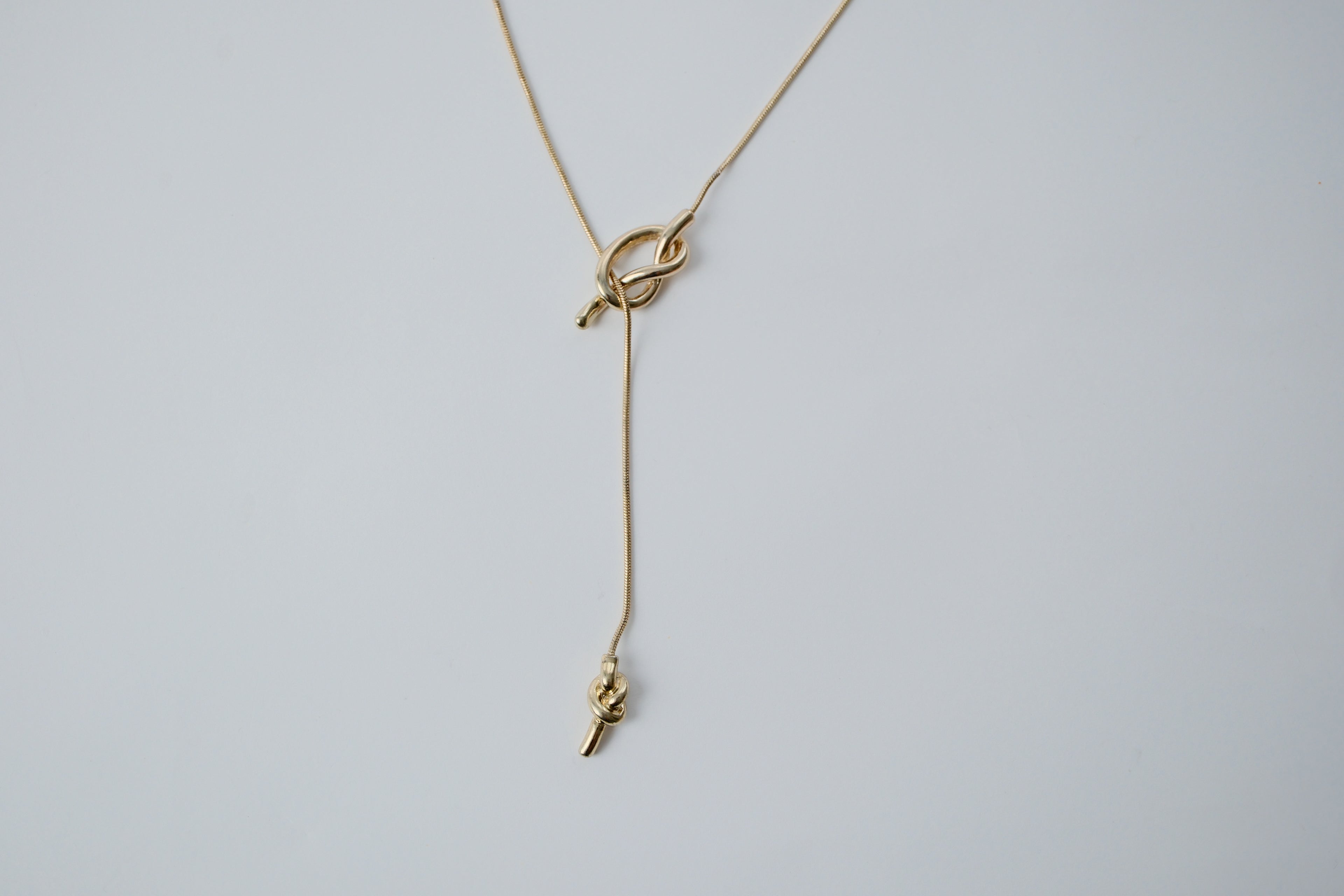 Vintage Lariat Knot Necklace