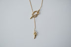 Vintage Lariat Knot Necklace