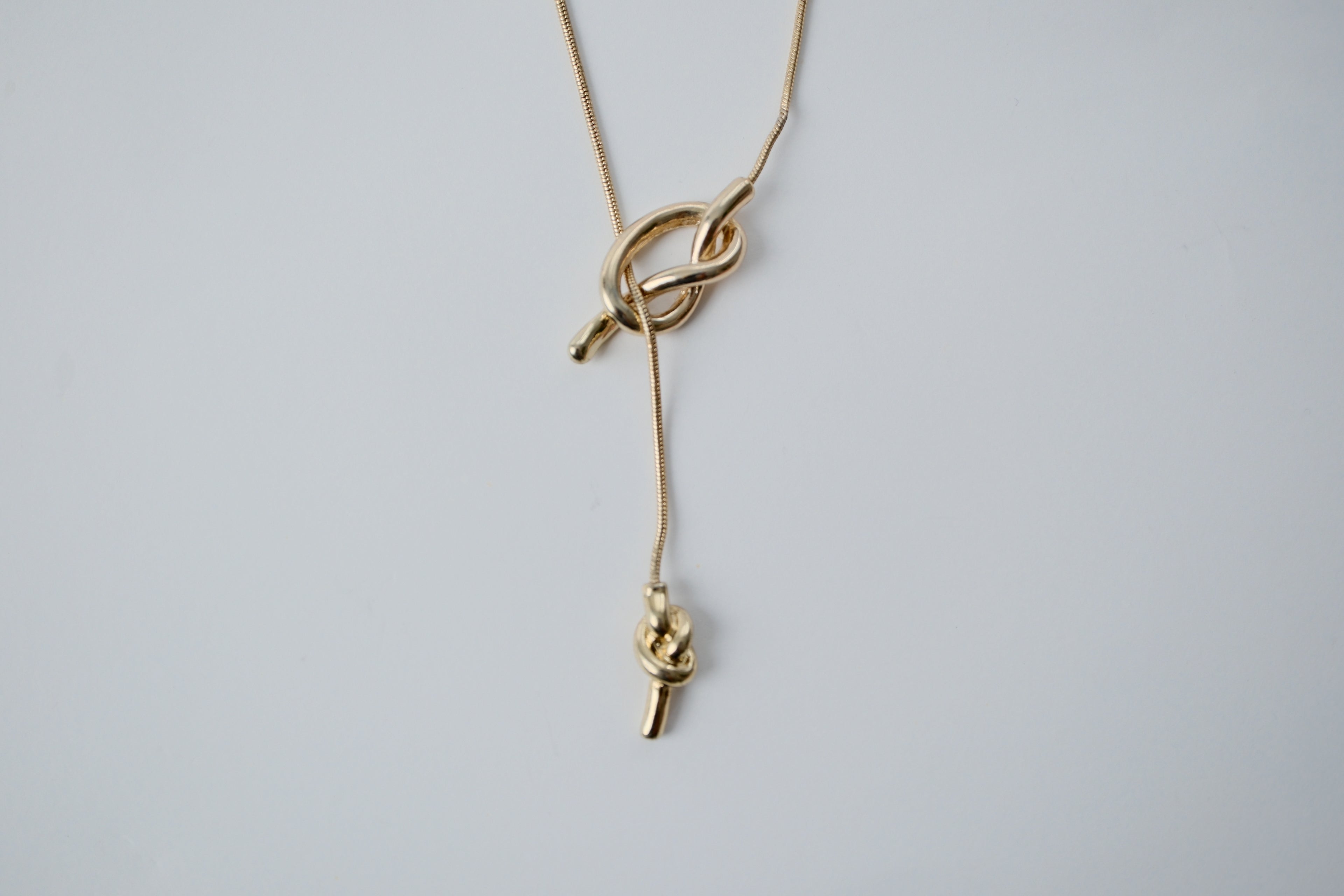 Vintage Lariat Knot Necklace