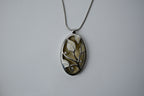 Reworked Silver Enamel Flower Necklace