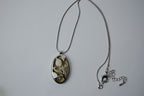 Reworked Silver Enamel Flower Necklace