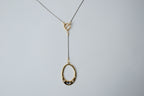 Reworked Two Toned Y Shaped Necklace
