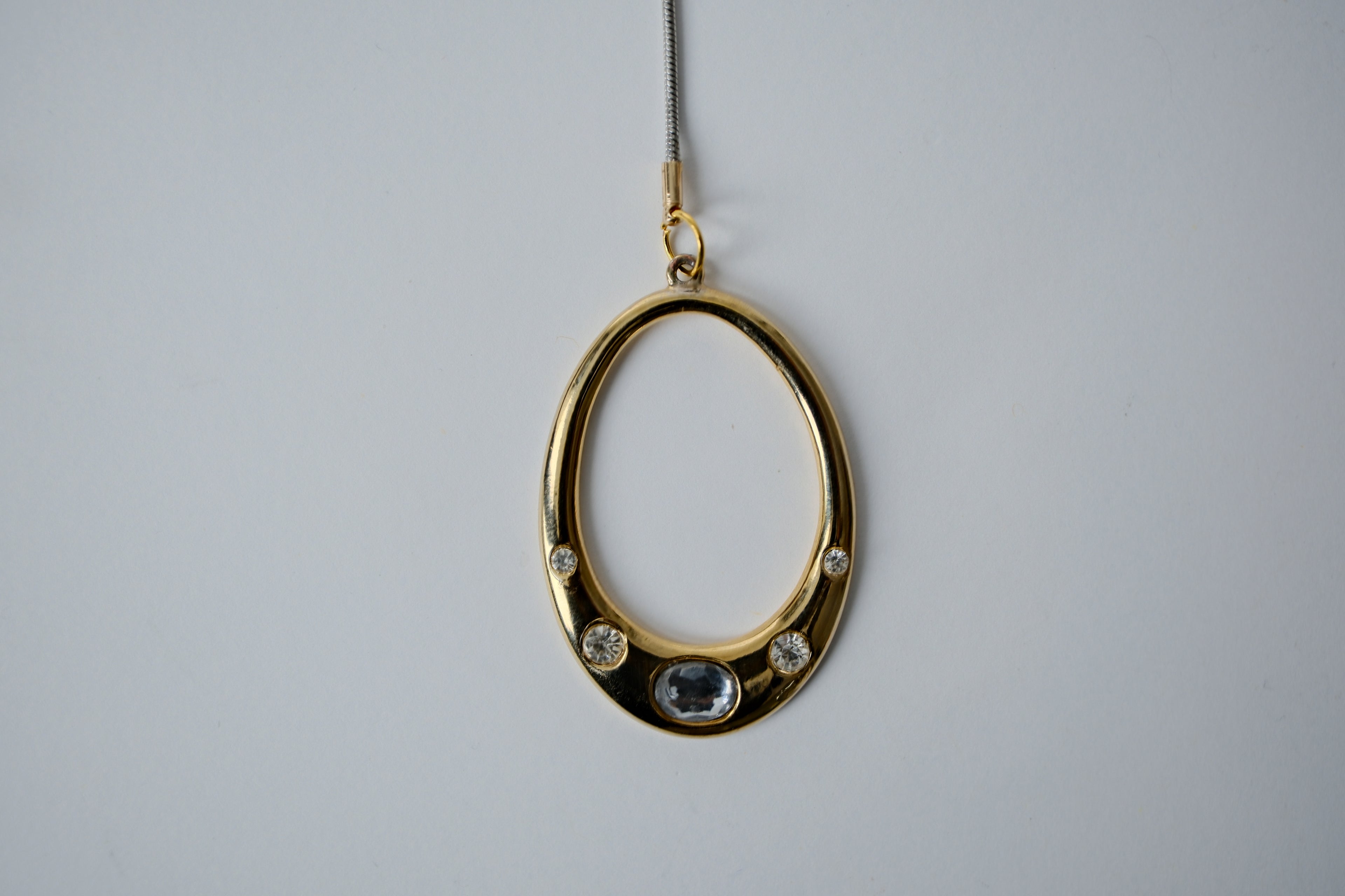 Reworked Two Toned Y Shaped Necklace