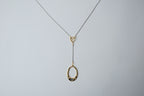 Reworked Two Toned Y Shaped Necklace